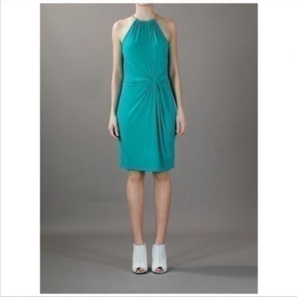 Michael Kors Chain Detail Halter Dress Size Medium
